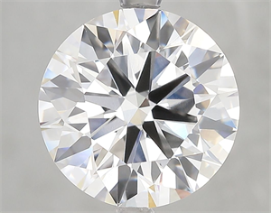 Picture of Lab Grown Diamond 5.01 Carats, Round with Ideal Cut, E Color, VVS2 Clarity and Certified by IGI