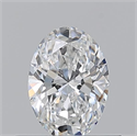 Natural Diamond 0.50 Carats, Oval with  Cut, E Color, VS2 Clarity and Certified by GIA