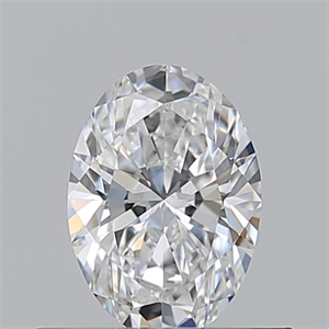 Picture of Natural Diamond 0.50 Carats, Oval with  Cut, E Color, VS2 Clarity and Certified by GIA