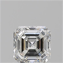 Natural Diamond 1.01 Carats, Asscher with  Cut, H Color, SI1 Clarity and Certified by GIA