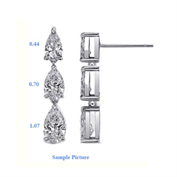 Foto Diamantes cultivados en laboratorio de peso total de 4,44 quilates F VS1+ de
