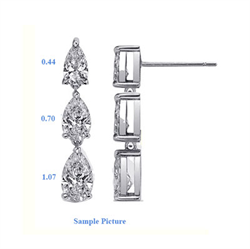 Picture of 4.44 Carat total weight lab grown diamonds F VS1+