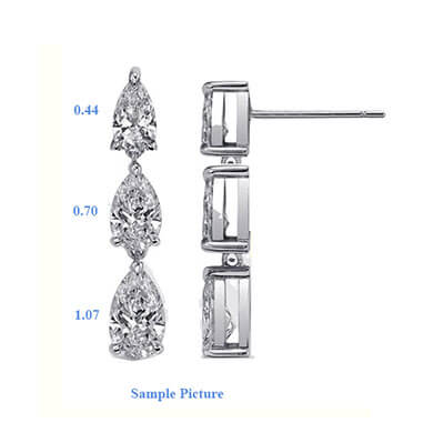 4.44 Carat total weight lab grown diamonds F VS1+