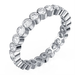 Picture of 1 carat Bezel Eternity ring