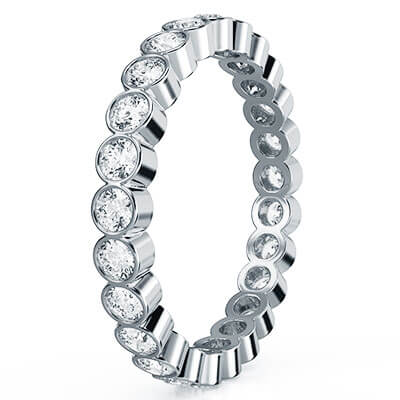 1 carat Bezel Eternity ring