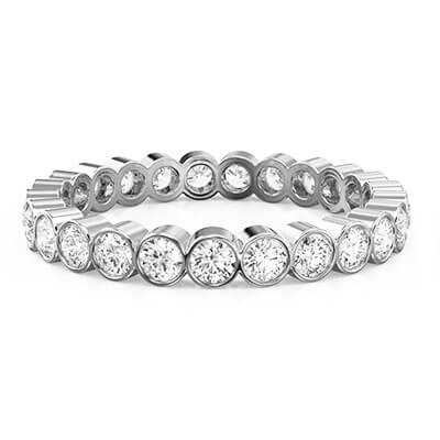 1 carat Bezel Eternity ring