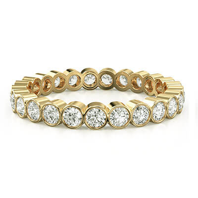 1 carat Bezel Eternity ring