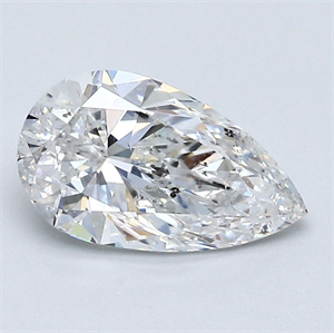 Picture of Natural Diamond 1.20 Carats, Pear with  Cut, E Color, SI2 Clarity and Certified by GIA