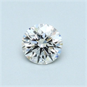 Diamante Natural 0.45 quilates, Redondo , Color D, claridad SI1 y certificado GIA