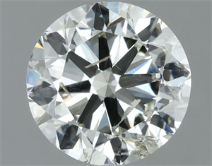 Picture of Natural Diamond 1.51 Carats, Round with Very Good Cut, J Color, I1 Clarity and Certified by IGI