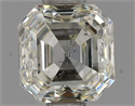 Natural Diamond 0.92 Carats, Asscher with  Cut, I Color, SI2 Clarity and Certified by IGI
