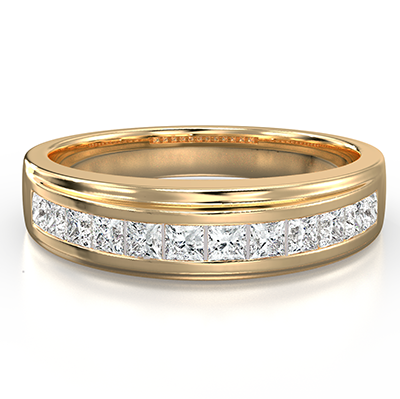 Princess diamonds wedding ring