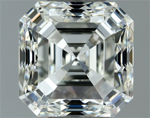 Picture of Natural Diamond 1.02 Carats, Asscher with  Cut, I Color, VVS2 Clarity and Certified by IGI
