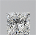 Natural Diamond 1.01 Carats, Princess with  Cut, F Color, VS2 Clarity and Certified by GIA