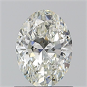 Natural Diamond 0.90 Carats, Oval with  Cut, I Color, VS1 Clarity and Certified by GIA