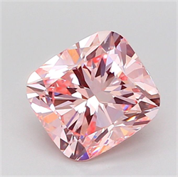 Picture of Lab Grown Diamond 2.43 Carats, CUSHION MODIFIED with  Cut, Fancy Intense Pink Color, VS1 Clarity and Certified by IGI