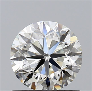 Picture of Natural Diamond 0.90 Carats, Round with Very Good Cut, J Color, VVS1 Clarity and Certified by GIA