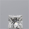 Diamante Natural 0.35 quilates, Princesa , Color F, claridad VVS2 y certificado GIA