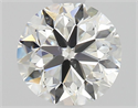 Natural Diamond 1.01 Carats, Round with Very Good Cut, H Color, SI1 Clarity and Certified by GIA