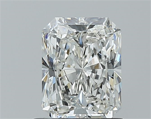 Foto Diamante Natural 1.02 quilates, Radiante , Color H, claridad SI1 y certificado GIA de
