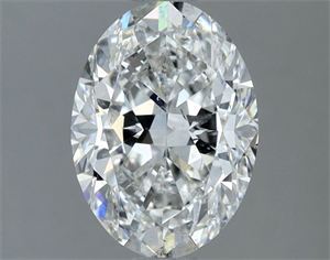 Picture of Natural Diamond 1.71 Carats, Oval with  Cut, F Color, SI2 Clarity and Certified by GIA