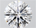 Lab Grown Diamond 2.07 Carats, Round with Ideal Cut, D Color, VVS2 Clarity and Certified by IGI