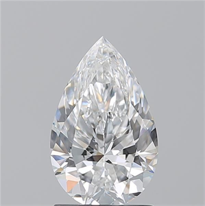 Picture of Natural Diamond 1.50 Carats, Pear with  Cut, E Color, VVS2 Clarity and Certified by GIA