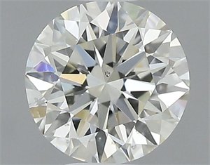 Picture of Natural Diamond 0.50 Carats, Round with Excellent Cut, I Color, VS2 Clarity and Certified by IGI