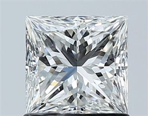 Foto Diamante Natural 1.01 quilates, Princesa , Color G, claridad VS1 y certificado GIA de
