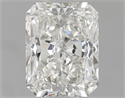 Natural Diamond 1.00 Carats, Radiant with  Cut, I Color, I1 Clarity and Certified by GIA