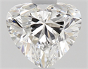 Natural Diamond 1.02 Carats, Heart with  Cut, E Color, VVS1 Clarity and Certified by GIA