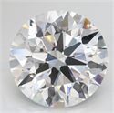 Lab Grown Diamond 4.16 Carats, Round with Excellent Cut, D Color, IF Clarity and Certified by GIA