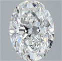Natural Diamond 1.00 Carats, Oval with  Cut, F Color, VS2 Clarity and Certified by GIA