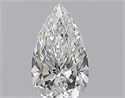 Natural Diamond 0.71 Carats, Pear with  Cut, E Color, VVS2 Clarity and Certified by GIA