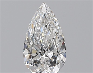 Picture of Natural Diamond 0.71 Carats, Pear with  Cut, E Color, VVS2 Clarity and Certified by GIA