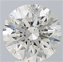 Natural Diamond 3.08 Carats, Round with Excellent Cut, H Color, SI1 Clarity and Certified by IGI