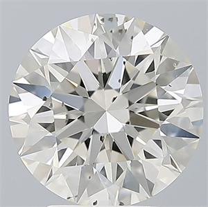 Picture of Natural Diamond 3.08 Carats, Round with Excellent Cut, H Color, SI1 Clarity and Certified by IGI
