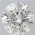 Natural Diamond 3.08 Carats, Round with Excellent Cut, H Color, SI1 Clarity and Certified by IGI