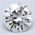 Natural Diamond 5.10 Carats, Round with Excellent Cut, J Color, VS2 Clarity and Certified by GIA