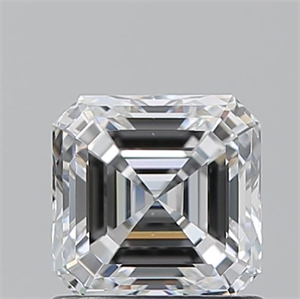 Picture of Natural Diamond 1.01 Carats, Asscher with  Cut, E Color, VS1 Clarity and Certified by GIA