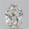 Natural Diamond 0.90 Carats, Oval with  Cut, H Color, VS1 Clarity and Certified by GIA