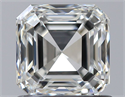 Natural Diamond 1.01 Carats, Asscher with  Cut, I Color, VVS2 Clarity and Certified by GIA