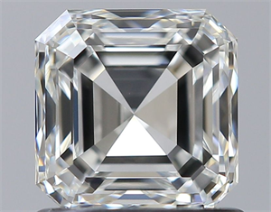 Picture of Natural Diamond 1.01 Carats, Asscher with  Cut, I Color, VVS2 Clarity and Certified by GIA