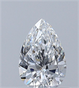 Diamante Natural 0.50 quilates, De pera , Color E, claridad SI2 y certificado GIA