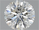 Natural Diamond 1.50 Carats, Round with Excellent Cut, K Color, SI1 Clarity and Certified by GIA