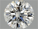 Natural Diamond 0.72 Carats, Round with Excellent Cut, F Color, VVS2 Clarity and Certified by GIA