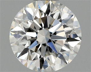 Picture of Natural Diamond 0.72 Carats, Round with Excellent Cut, F Color, VVS2 Clarity and Certified by GIA