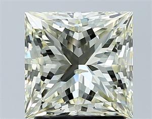 Foto Diamante Natural 2.04 quilates, Princesa , Color L, claridad SI1 y certificado IGI de