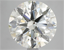 Natural Diamond 4.27 Carats, Round with Excellent Cut, J Color, VVS2 Clarity and Certified by IGI
