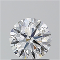 Natural Diamond 1.01 Carats, Round with Excellent Cut, D Color, SI2 Clarity and Certified by GIA